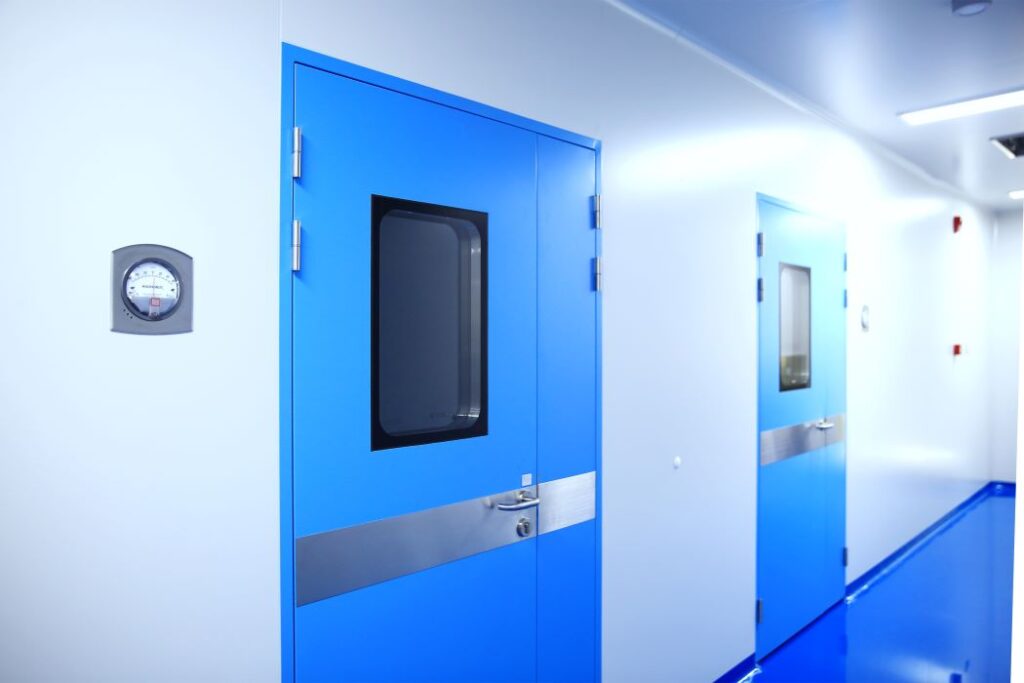 GMP doors, pharma doors, pharmaceutical doors, cleanroom doors