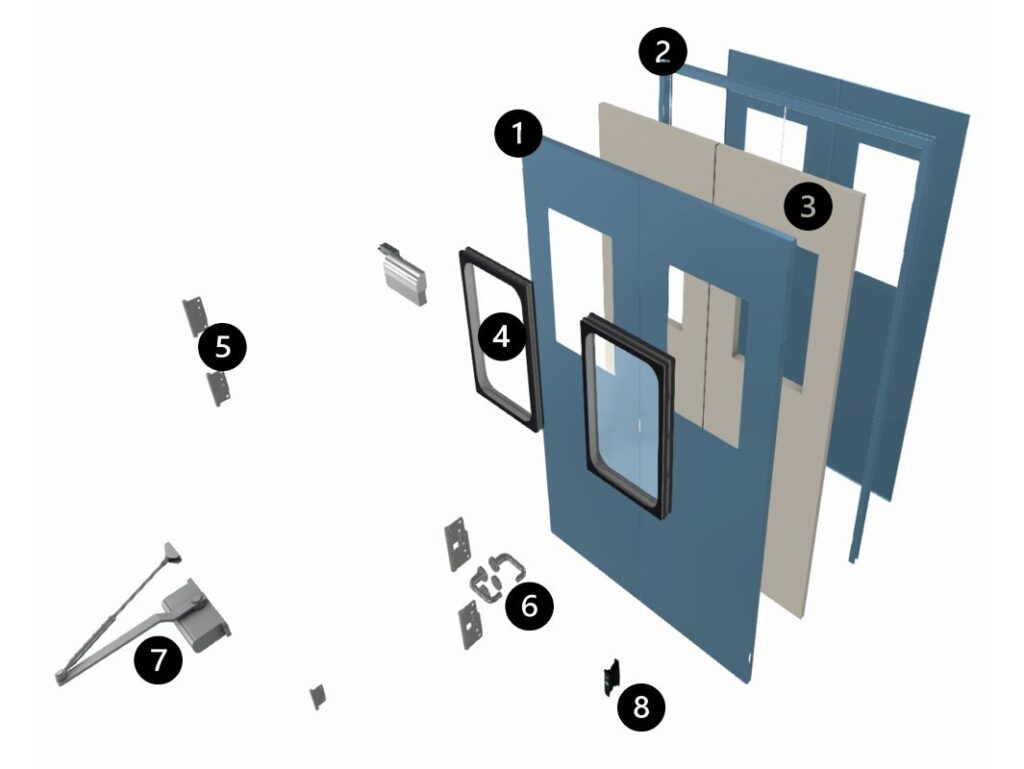 Steel Pharma Door Structure