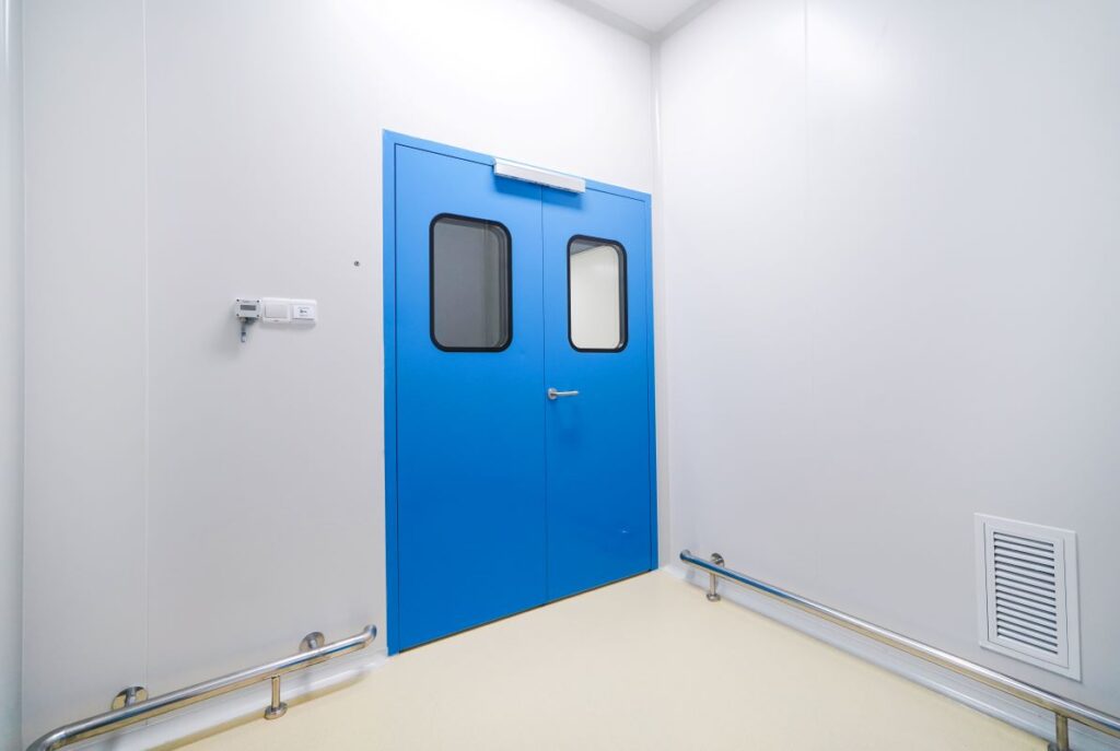 GMP doors, pharma doors, pharmaceutical doors, cleanroom doors
