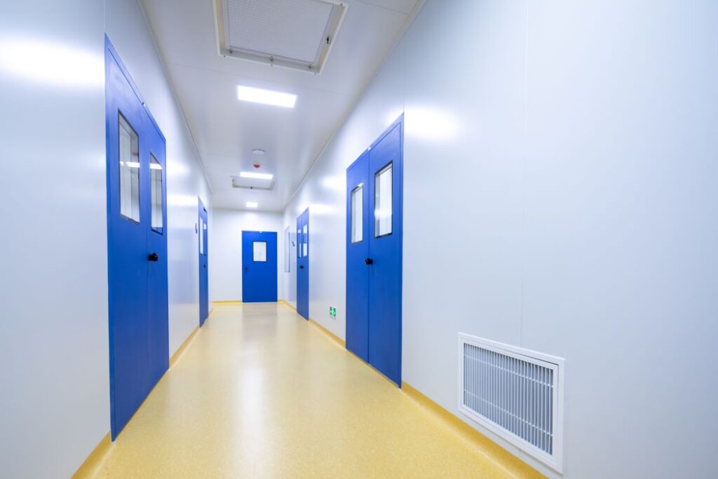 GMP doors, pharma doors, pharmaceutical doors, cleanroom doors