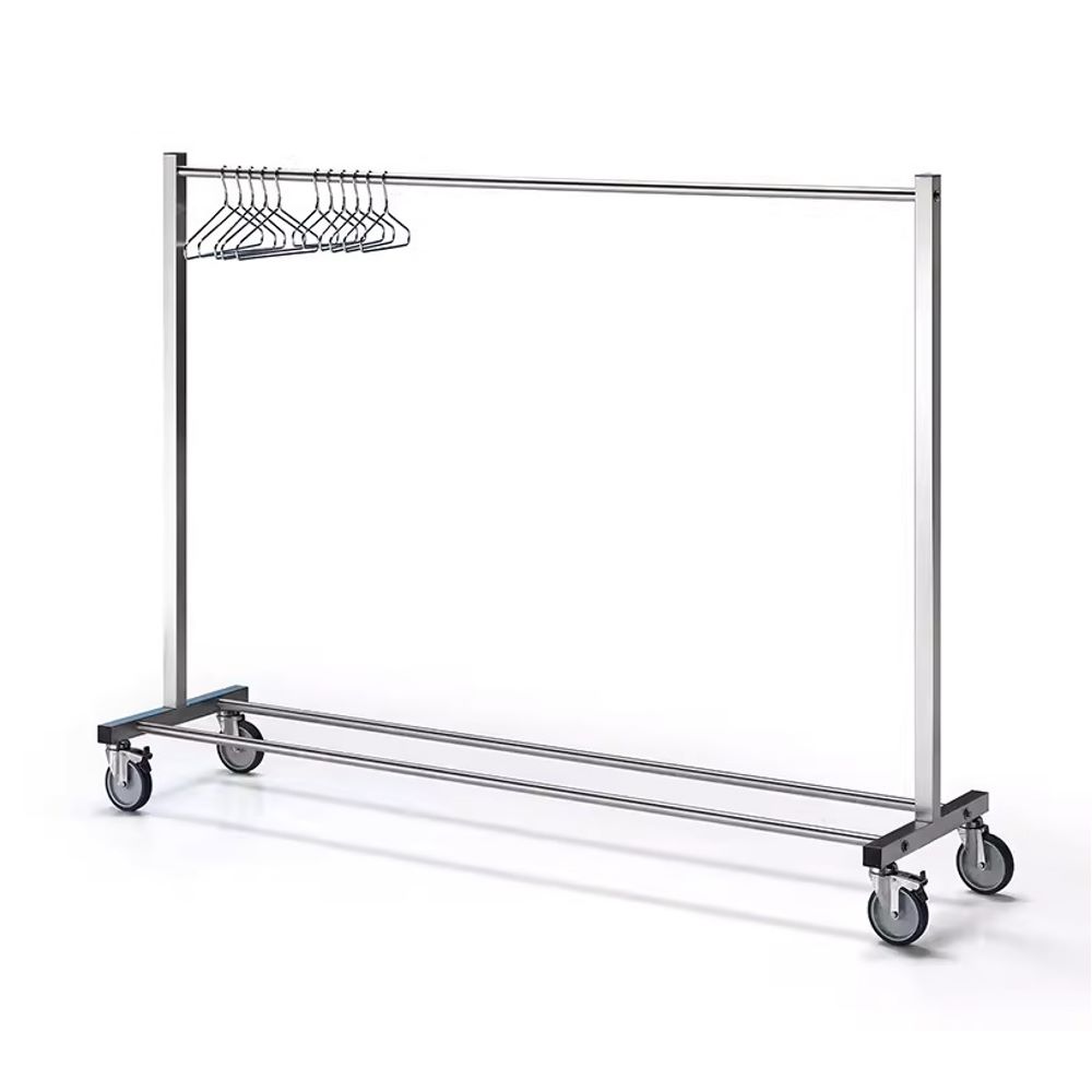 cleanroom gowning rack with wheel