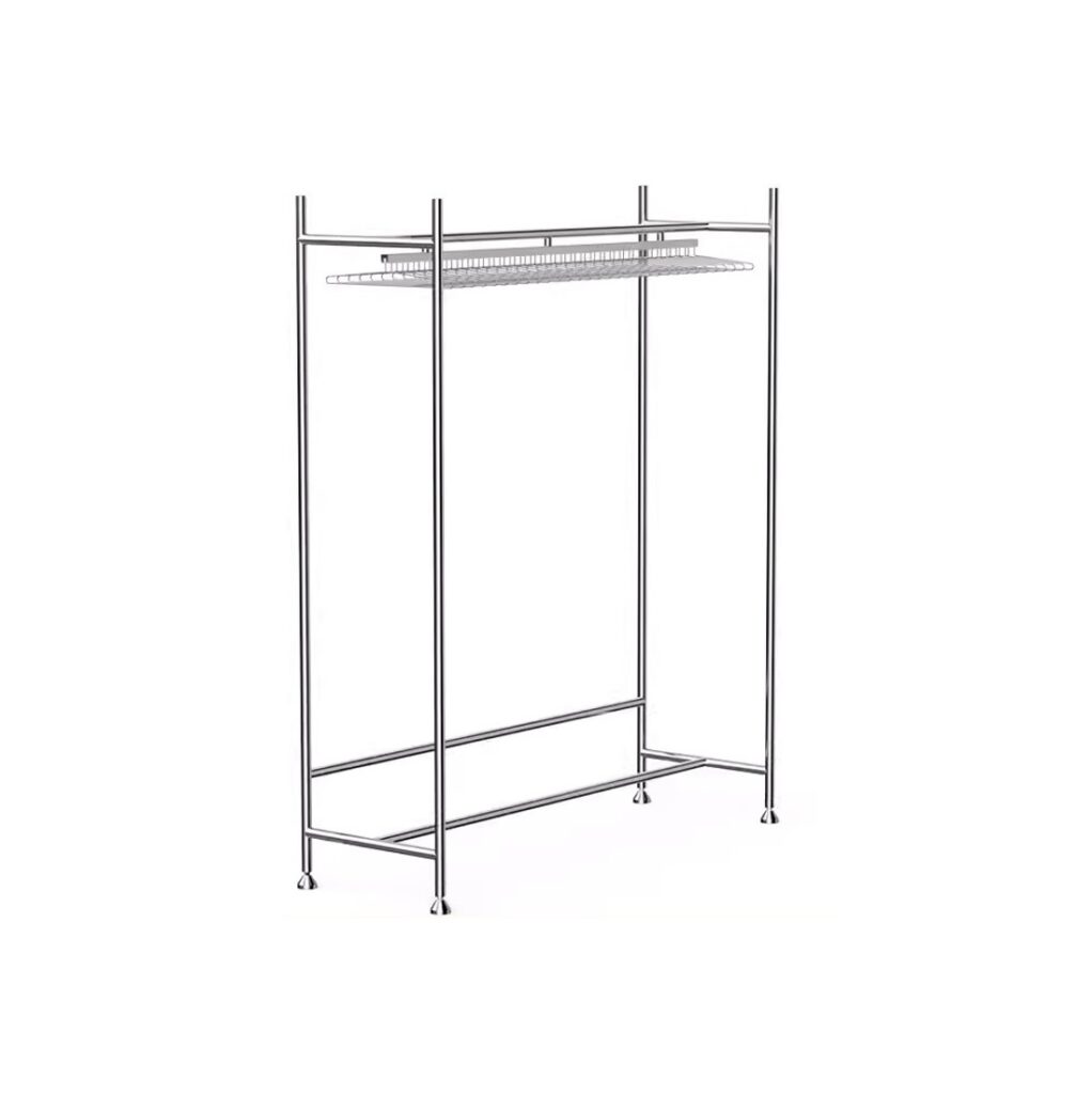 cleanroom gowning rack with hangers